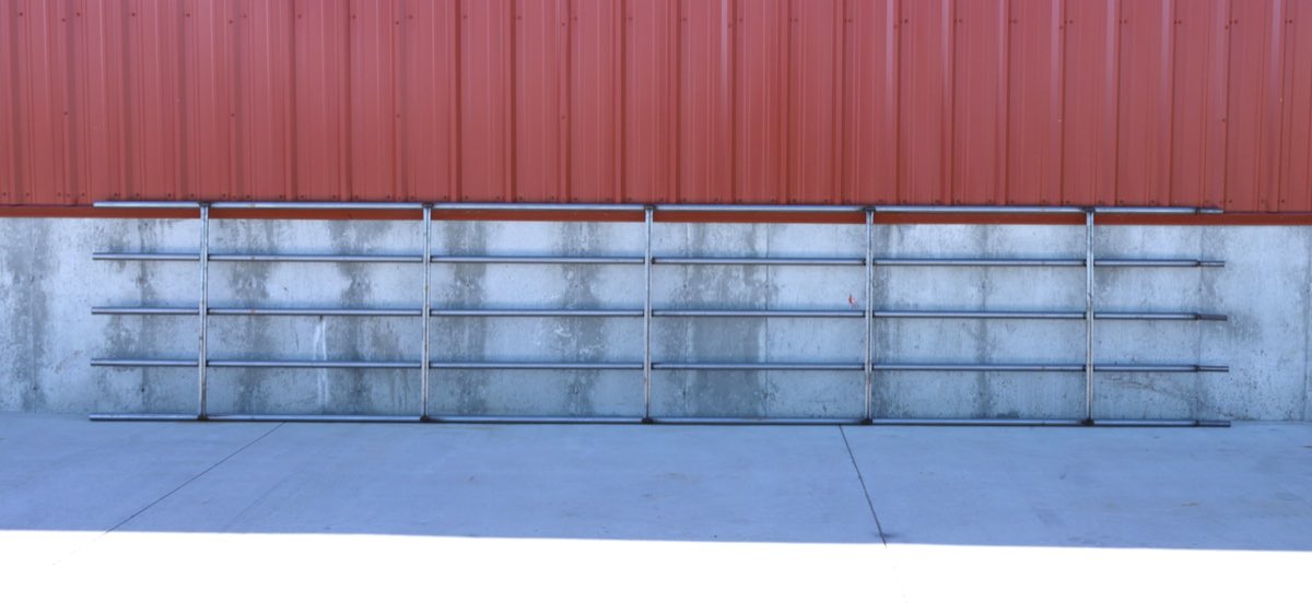 5 RAIL 1.66" RND 14GA 4H X 20L