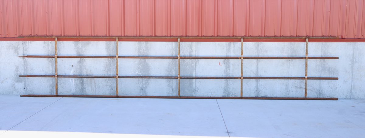 4 RAIL 1.66" RND 14GA 4H X 20L
