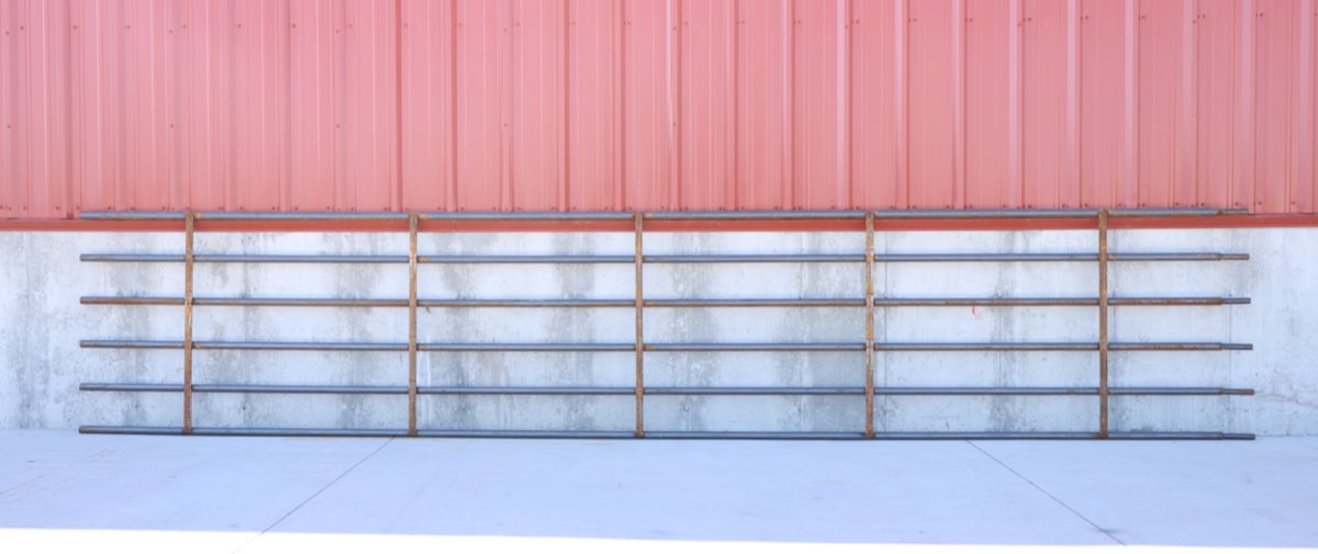 6 RAIL 1.66" RND 14GA 4H X 20L